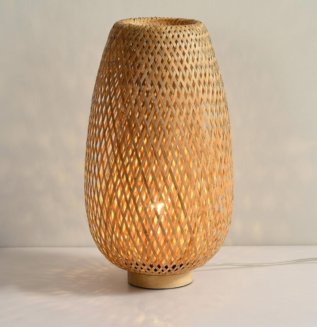 Modern Rattan Table Lamp
