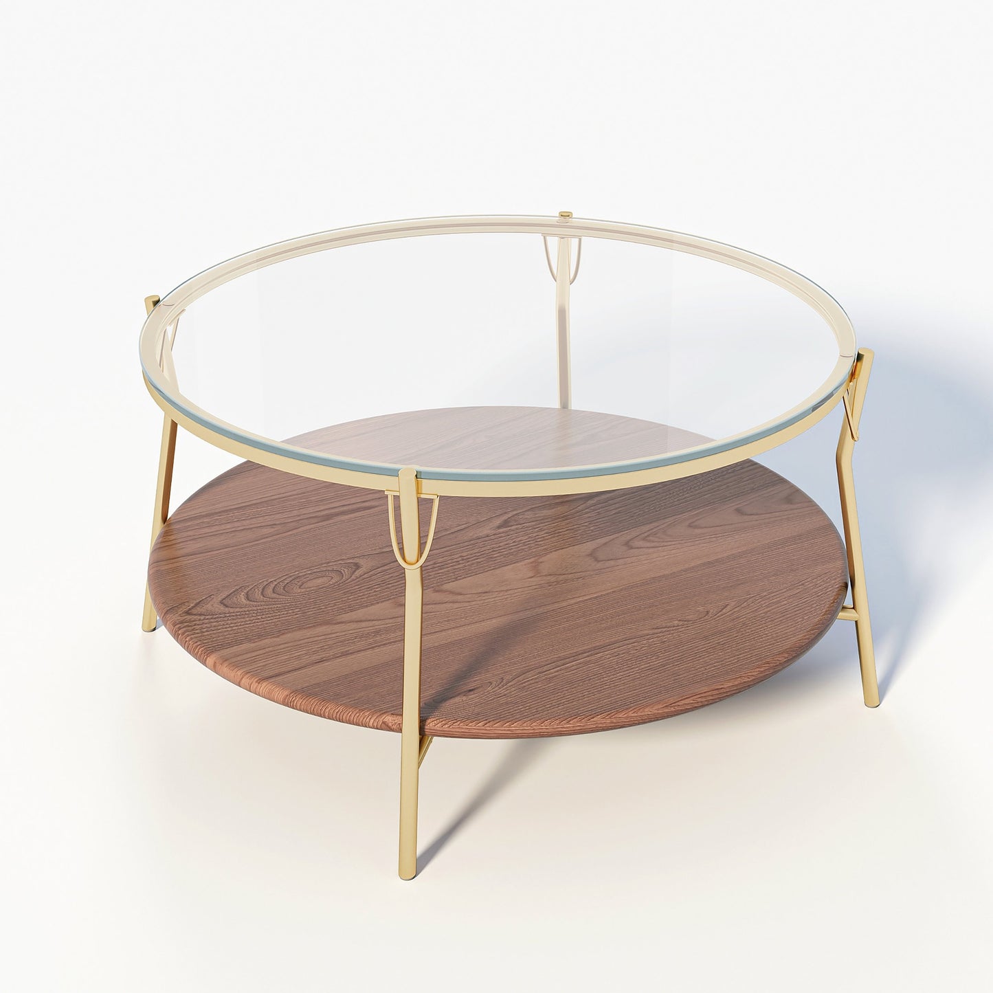Stainless Steel and Glass Coffee Table 83x42 cm