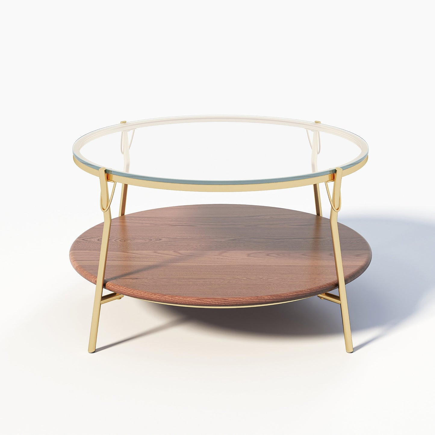 Stainless Steel and Glass Coffee Table 83x42 cm