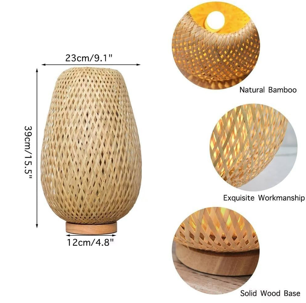 Modern Rattan Table Lamp