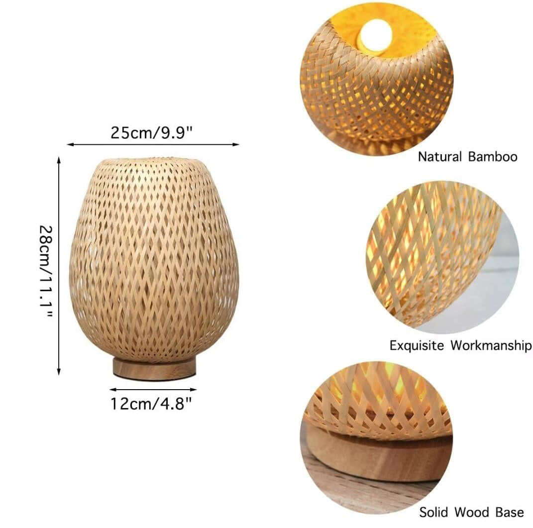 Modern Rattan Table Lamp