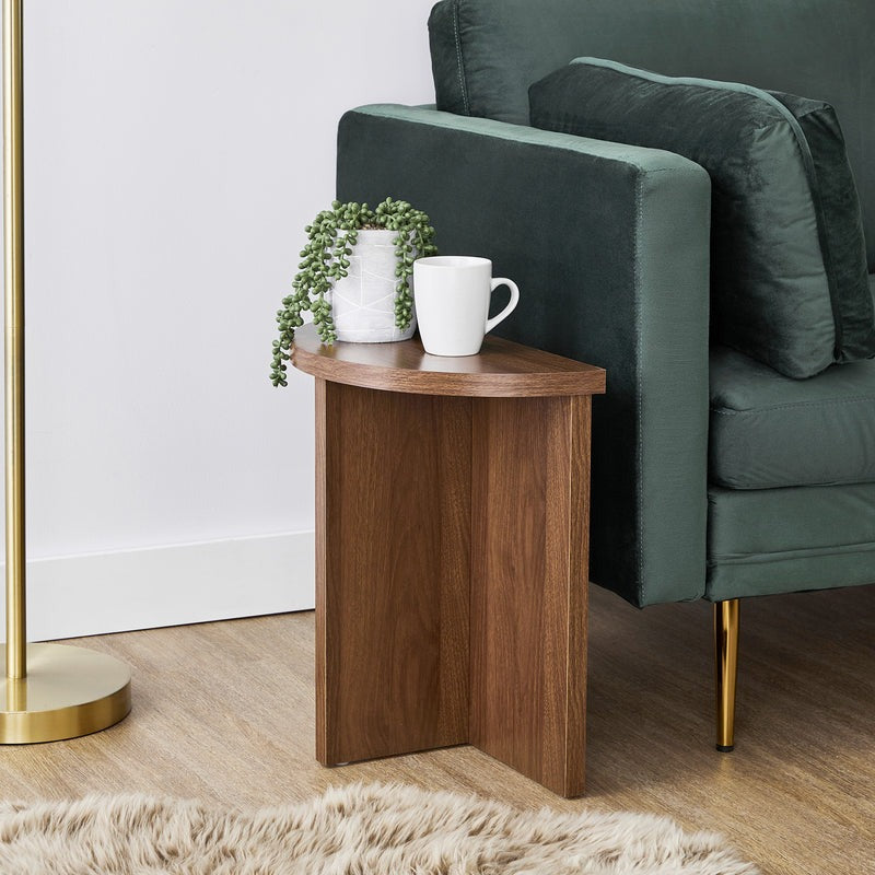 Modern Walnut Side Table 48x48x24 cm