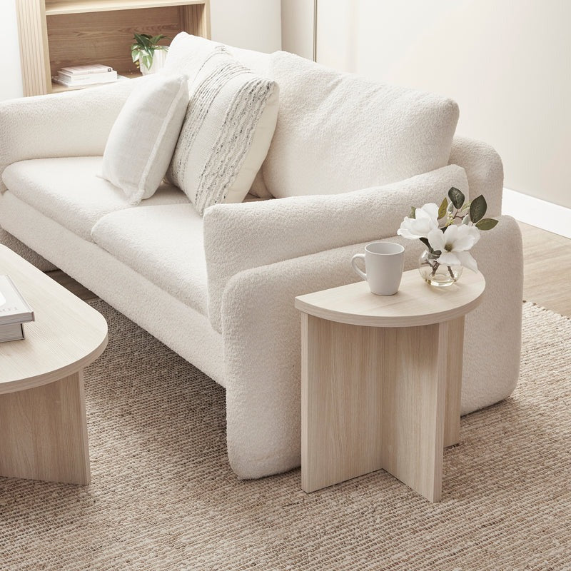 Modern Light oak Side Table 48x48x24 cm