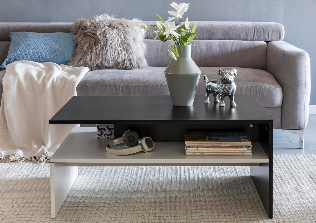 Modern Black & White Coffee table 100x50x45