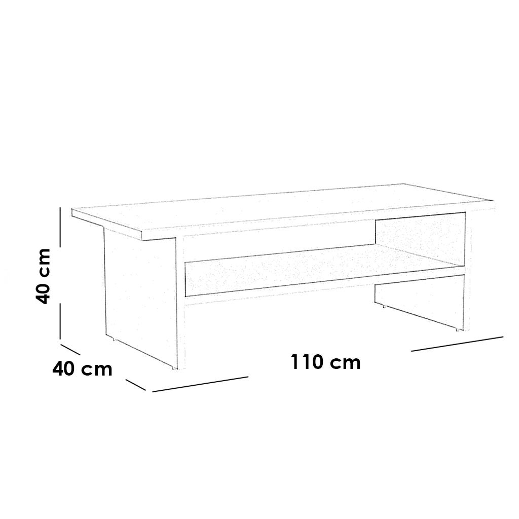Modern White Coffee table 110x40x40