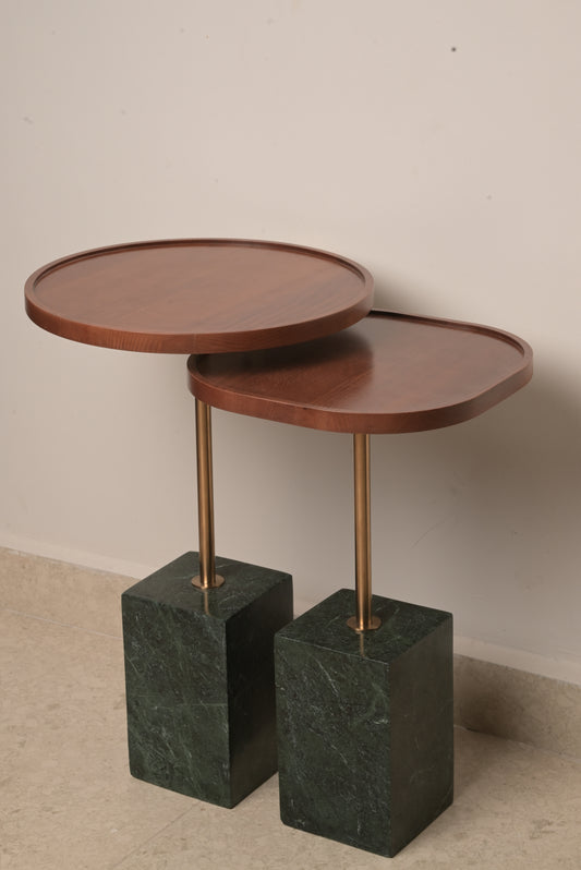 Modern Marble Base Side Table 40 x 50 cm