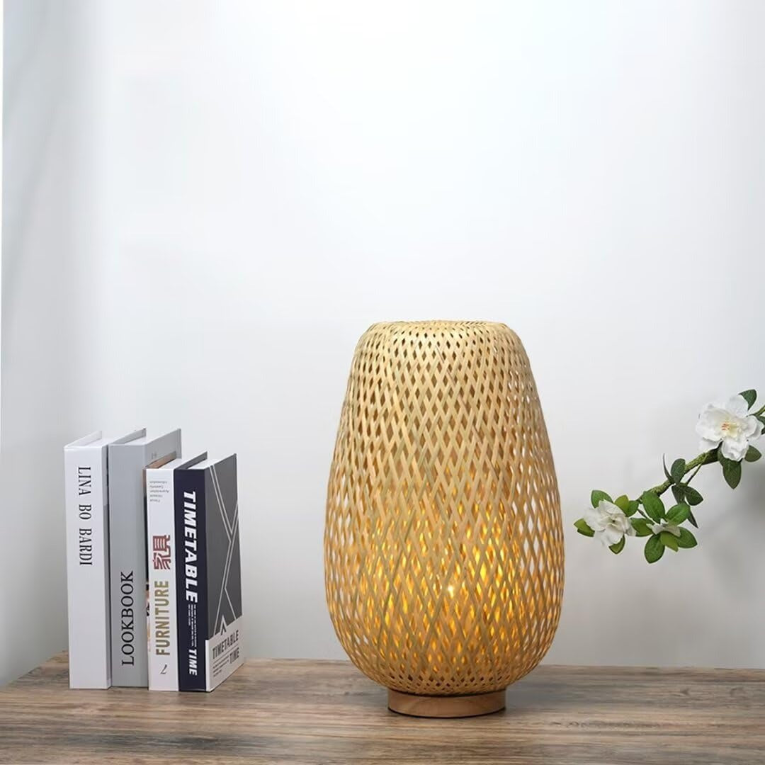 Modern Rattan Table Lamp