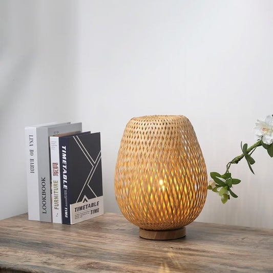 Modern Rattan Table Lamp