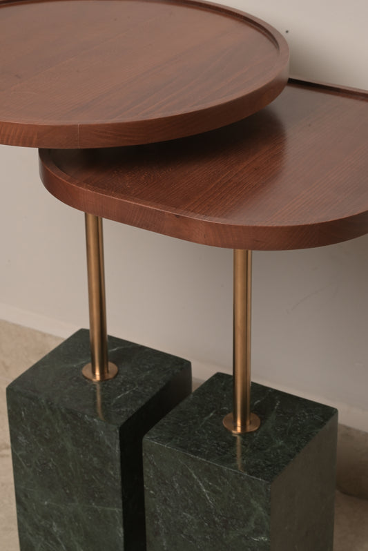 Modern Marble Base Side Table 40 x 50 cm