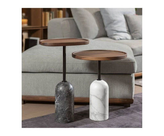 Modern Marble Base Side Table 40 x 50 cm