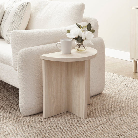 Modern Walnut Side Table 48x48x24 cm
