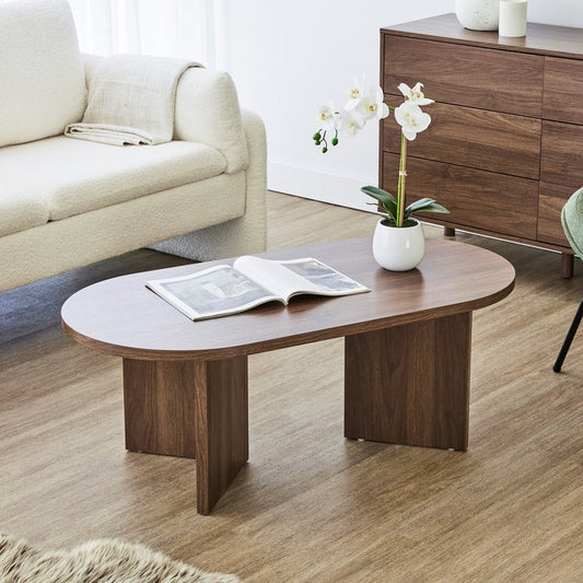Modern Walnut Coffee Table 110x55x45 cm