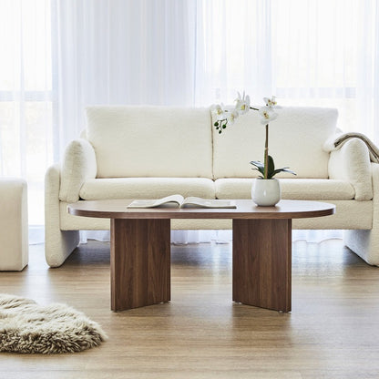 Modern Walnut Coffee Table 110x55x45 cm