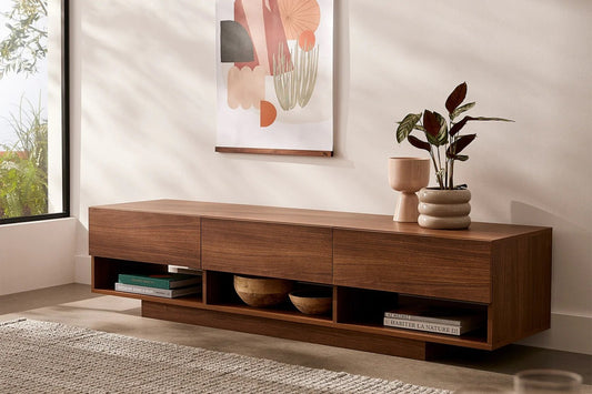 Modern Walnut Tv Unit 180x45x40