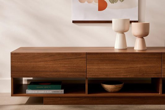 Modern Walnut Tv Unit 180x45x40